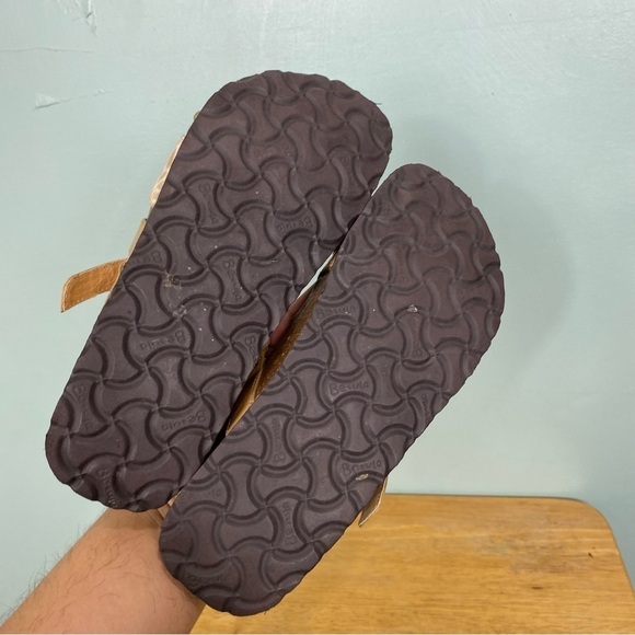 Betula Birkenstock Leather Strap Embellished Animal Cheetah Print Sandal‎ Sz 5 - Picture 8 of 9